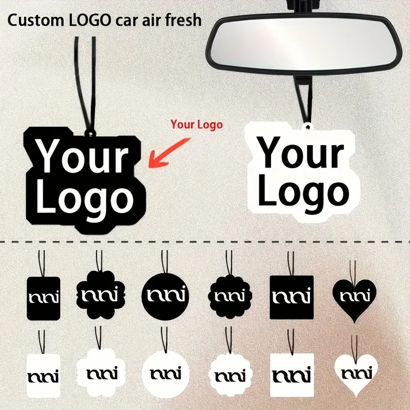 50pcs Custom Car Air Freshener Pendant Set Personalized, Stylish & Refreshing