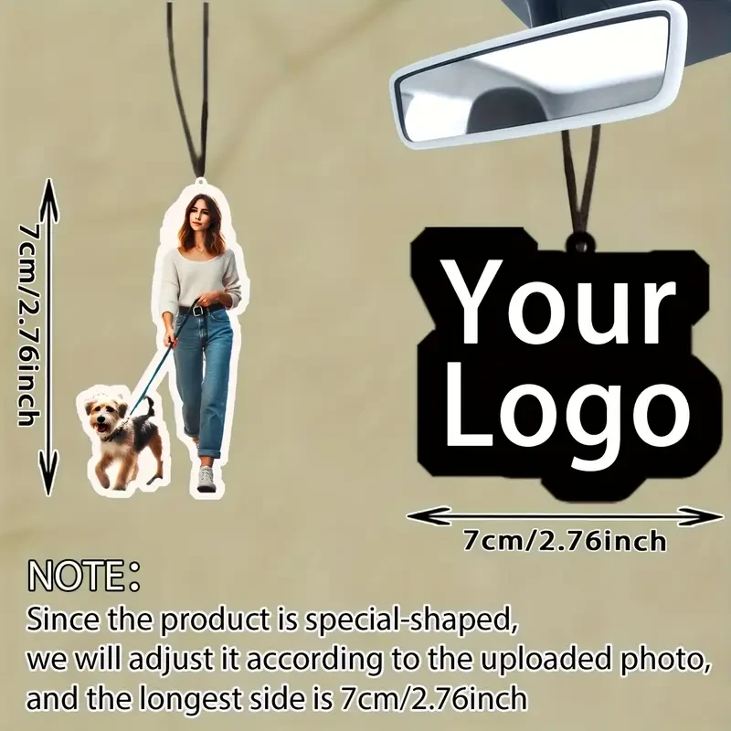 50pcs Custom Car Air Freshener Pendant Set Personalized, Stylish & Refreshing