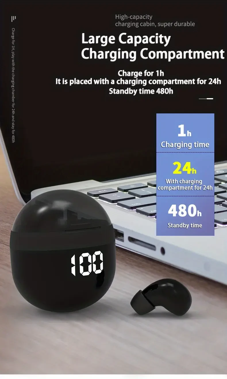 INSONIXN Phantom Mini True Wireless Headset  Compact, Powerful & Invisible