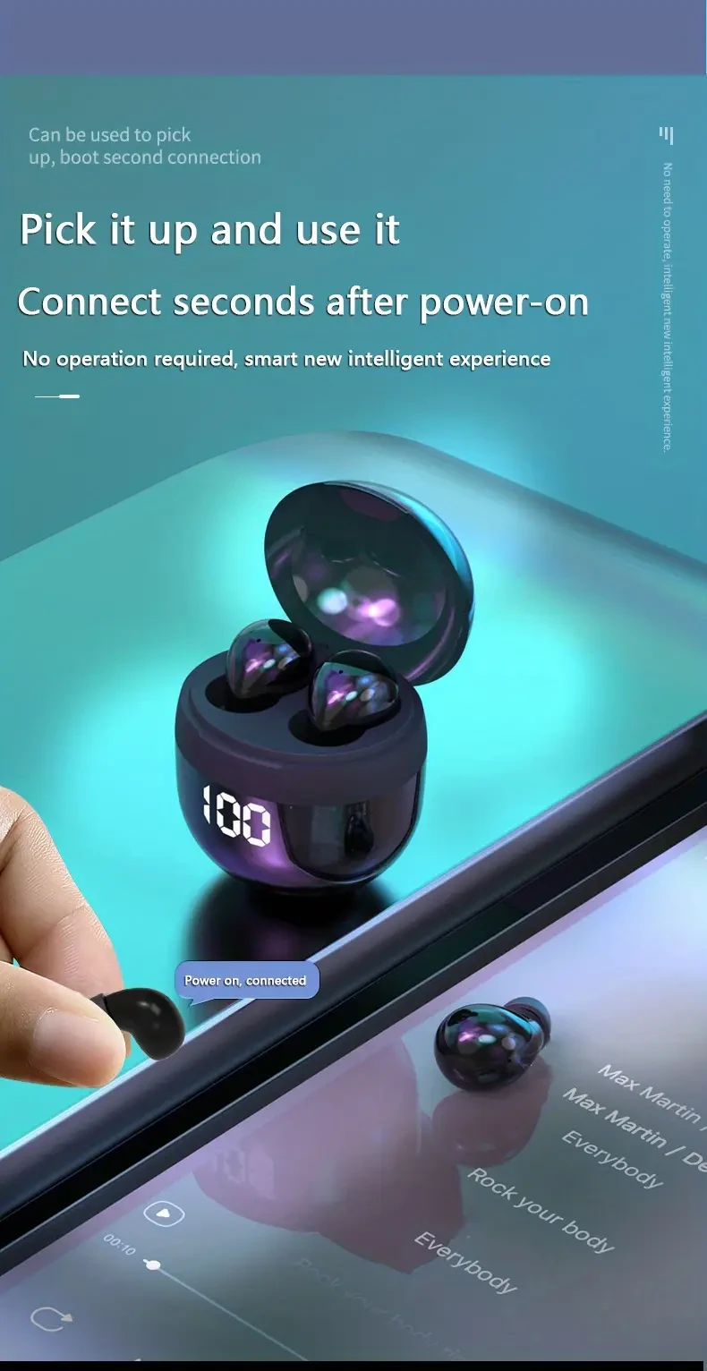 INSONIXN Phantom Mini True Wireless Headset  Compact, Powerful & Invisible