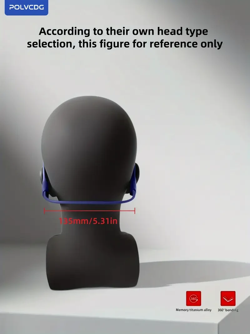 POLVCDG Audio 2024 New X7 Wireless Bone Conduction Headphones  Perfect for Active Lifestyles