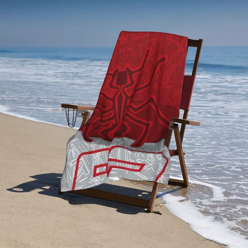 Marc Marquez 93 Motorcycle Racing Design Beach Towel  Ideal for Motorsport Fans and Outdoor Enthusiasts