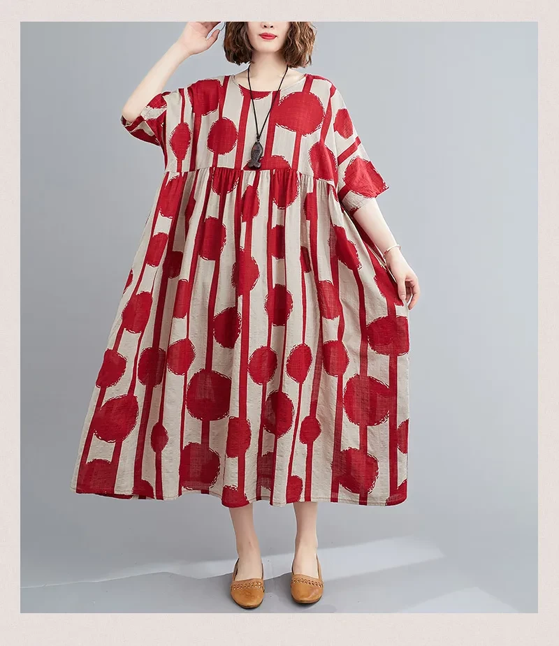 Cotton Dresses Plus Size