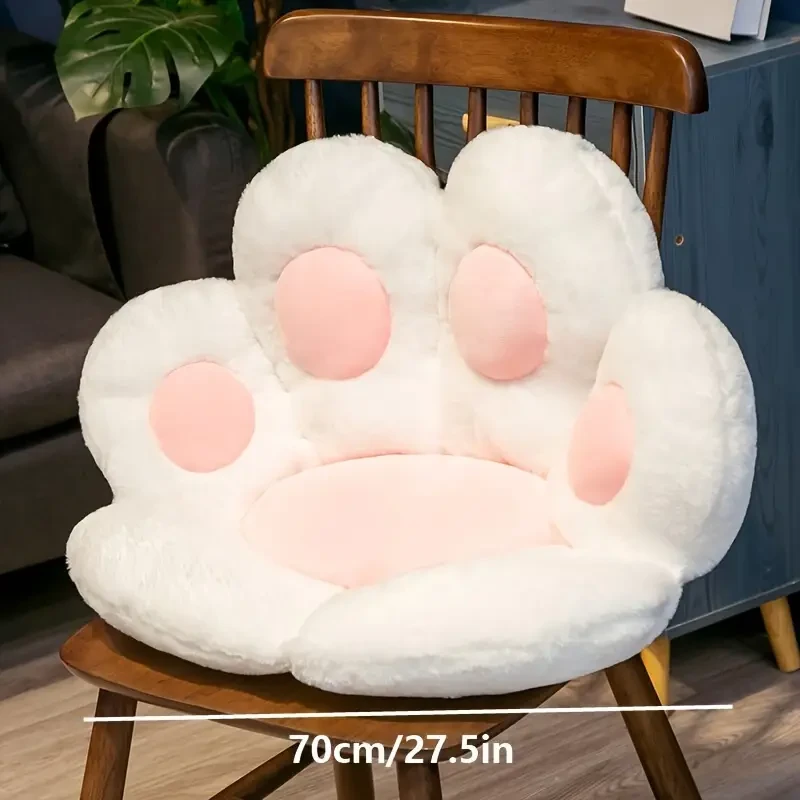 Cute Bear Plush Seat Cushion Comfort and Style for Your Workspace