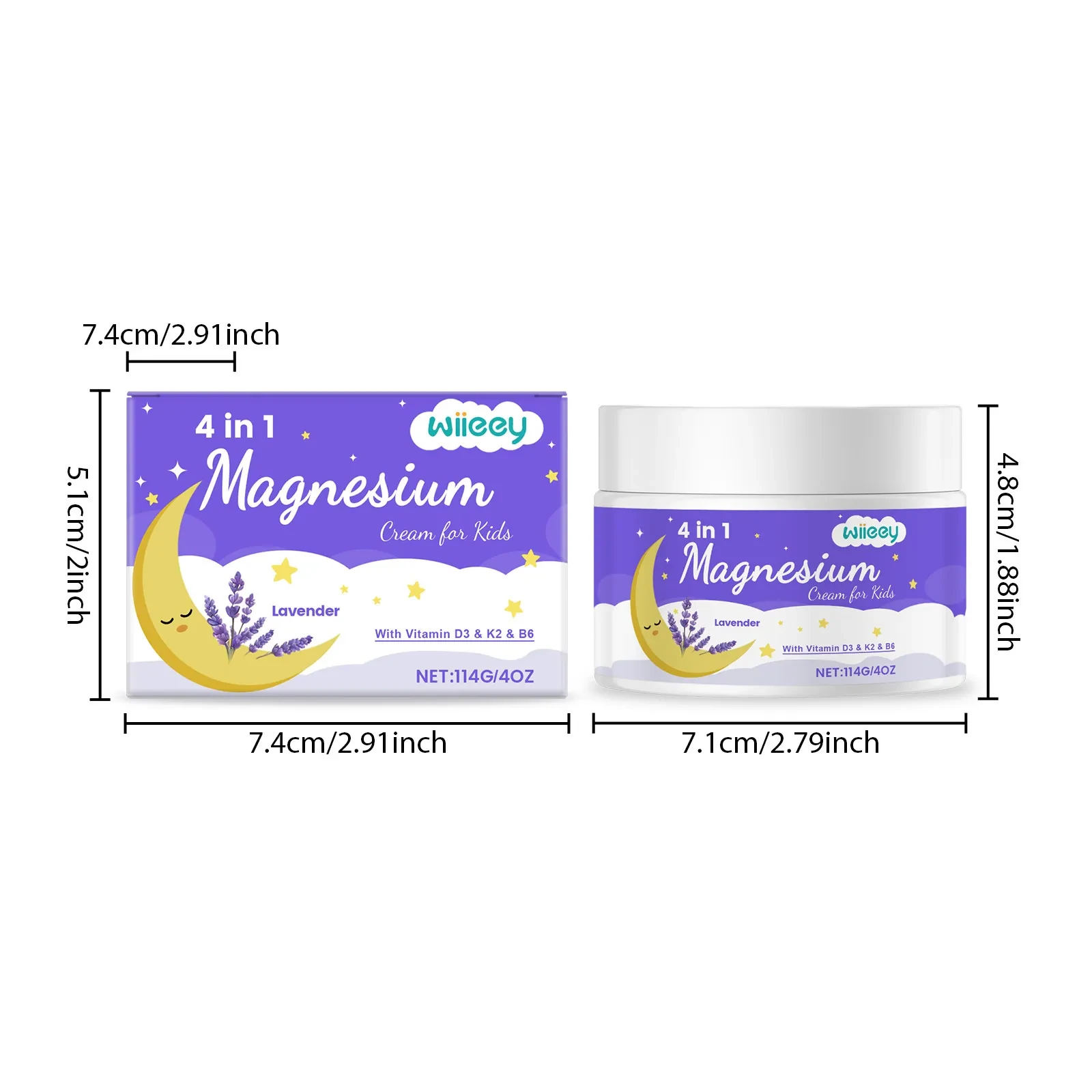 WIIEEY 4 In 1 Magnesium