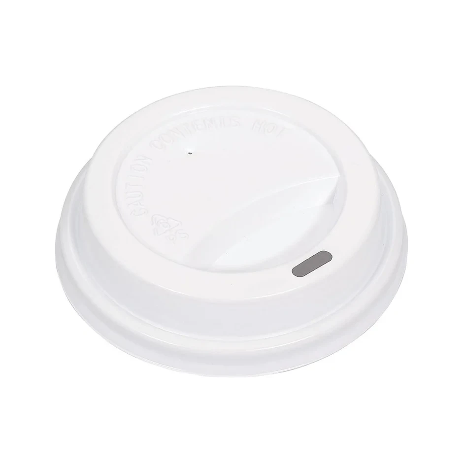 PP Lid For Coffee Cups 8/12/16oz (White) 50pcs