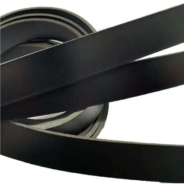 VEG TANNED BELT STRIP BLACK