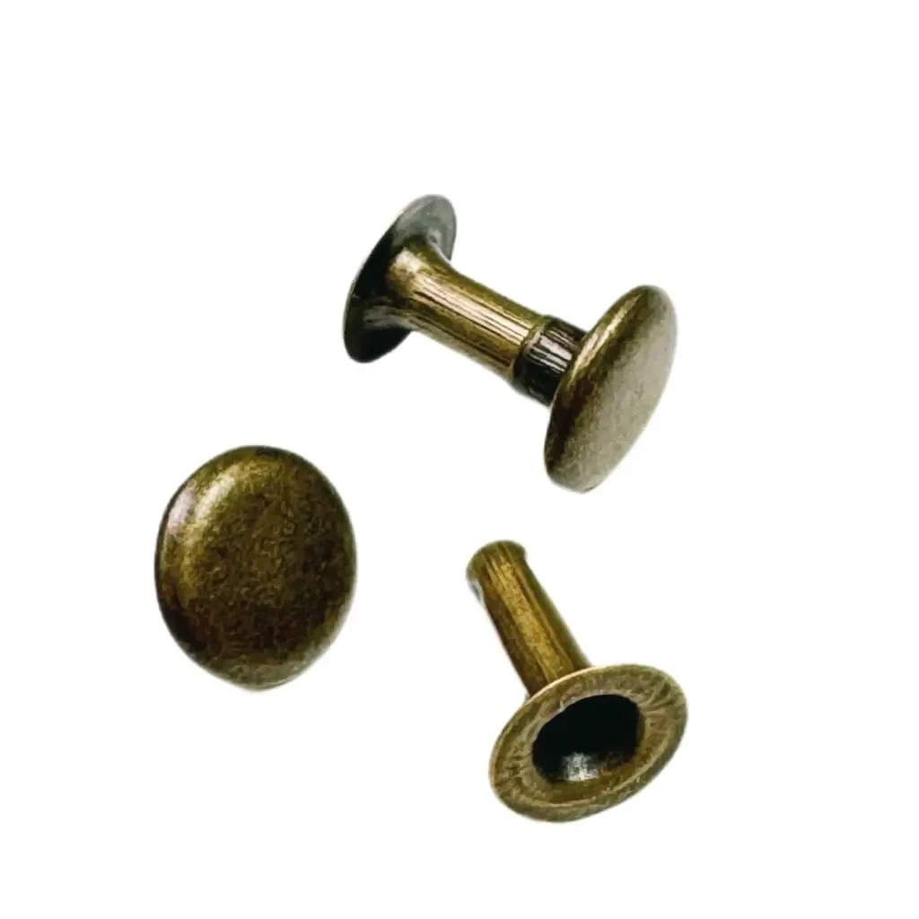 RIVET TWO PIECE ANTIQUE BRASS
