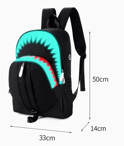 Luminous Shark USB Function Backpack