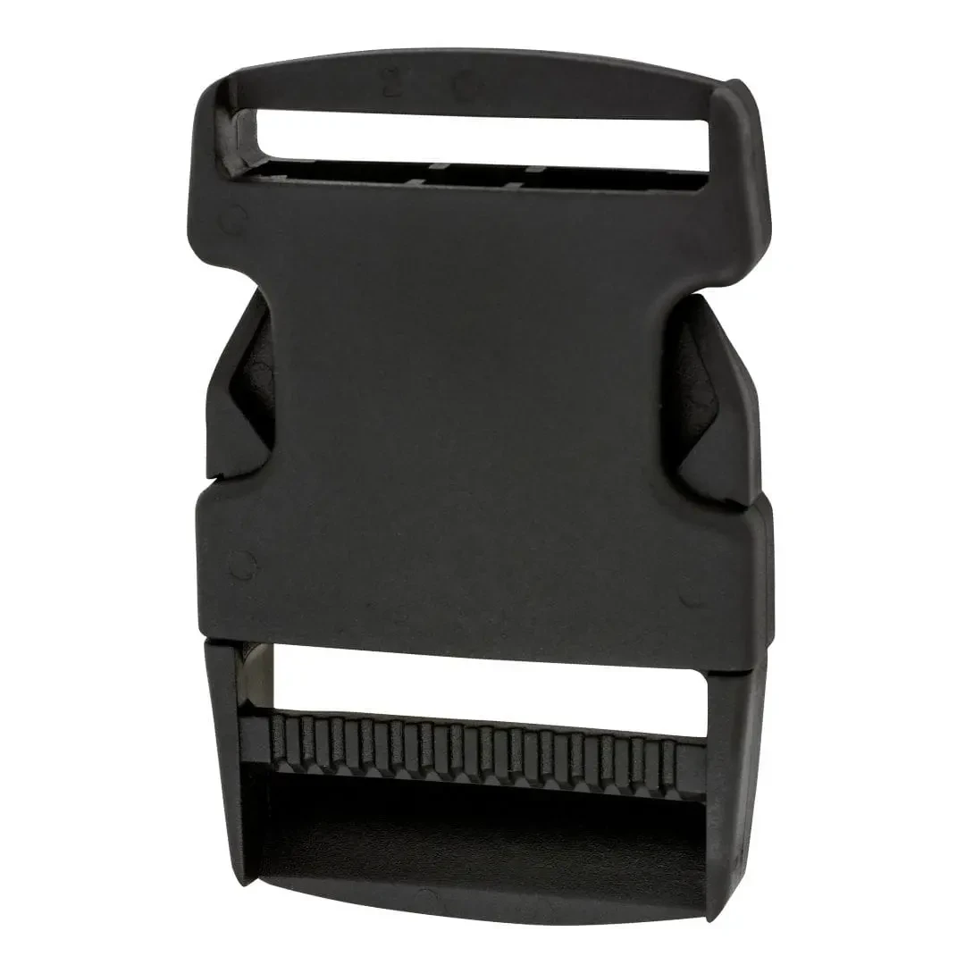 HEAVY DUTY BLACK NYLON PLASTIC SIDE RELEASE BUCKLE