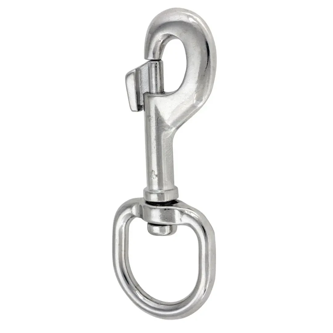 SNAP ROUND EYE SWIVEL NICKEL PLATED