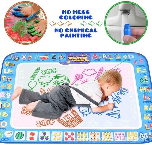4th Anniversary Sale-70% OFF- Water Doodle Mat Mess Free Learning Toy Mat ,Aqua Infinity Canvas On Cozy Home