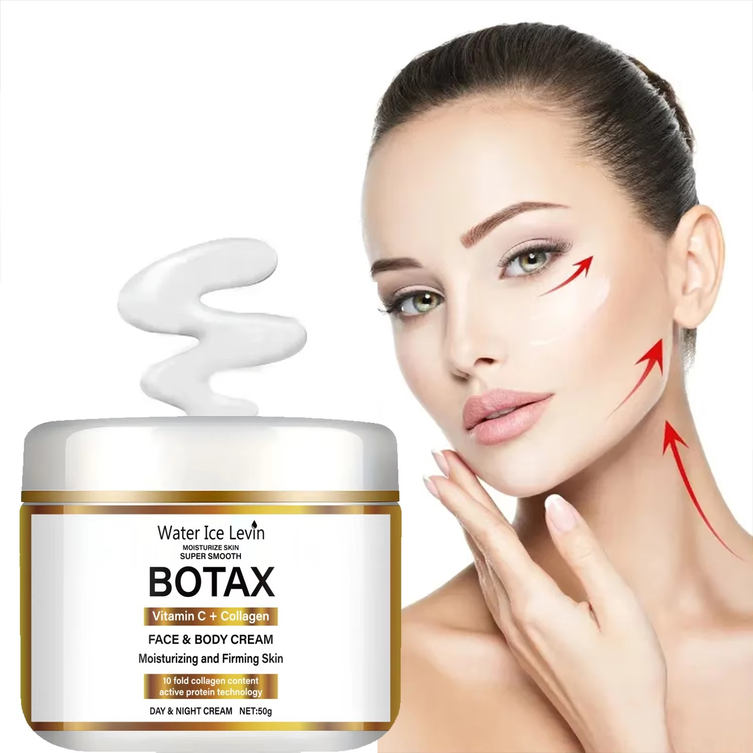 Sensitive Skin Niacinamide Collagen Cream - Deeply Nourishing & Hydrating Vitamin C Moisturizer