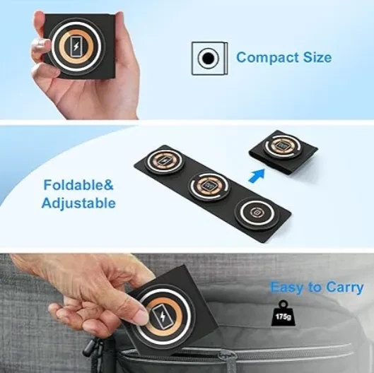 Wireless Charger For Phone, Watch & Earbuds