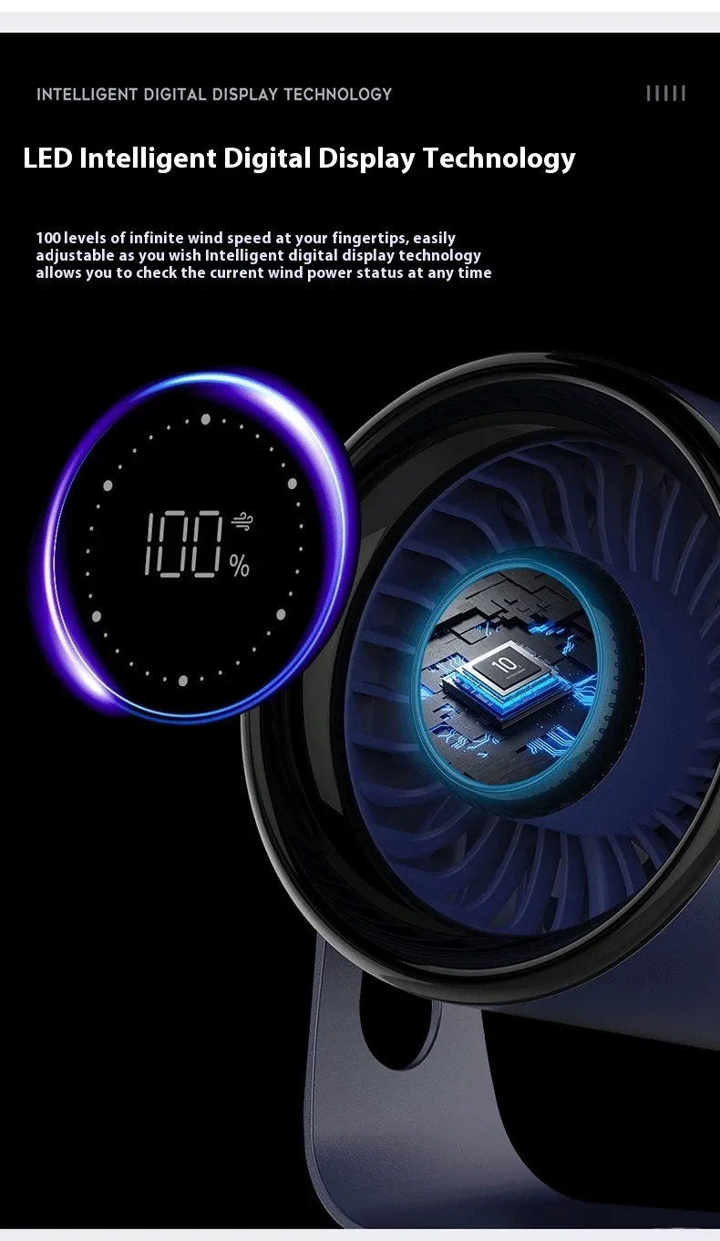 Household Fan Desktop Light Tone Air Circulator