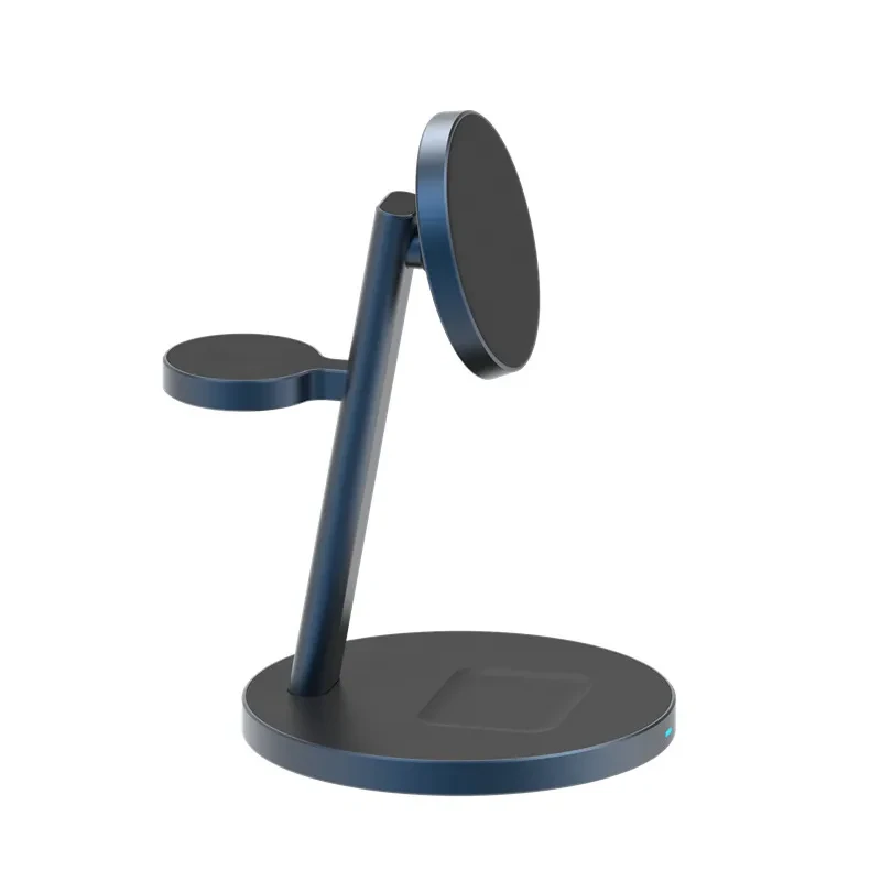 Three-in-one magnetic wireless charger for Apple