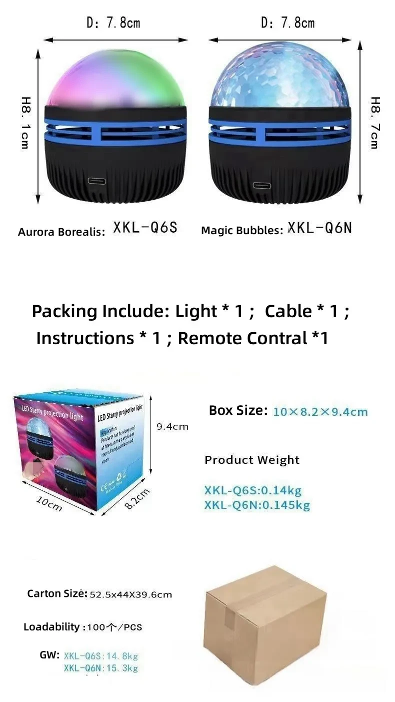 Fantasy Northern Lights Projection Star Light Water Wave Lamp