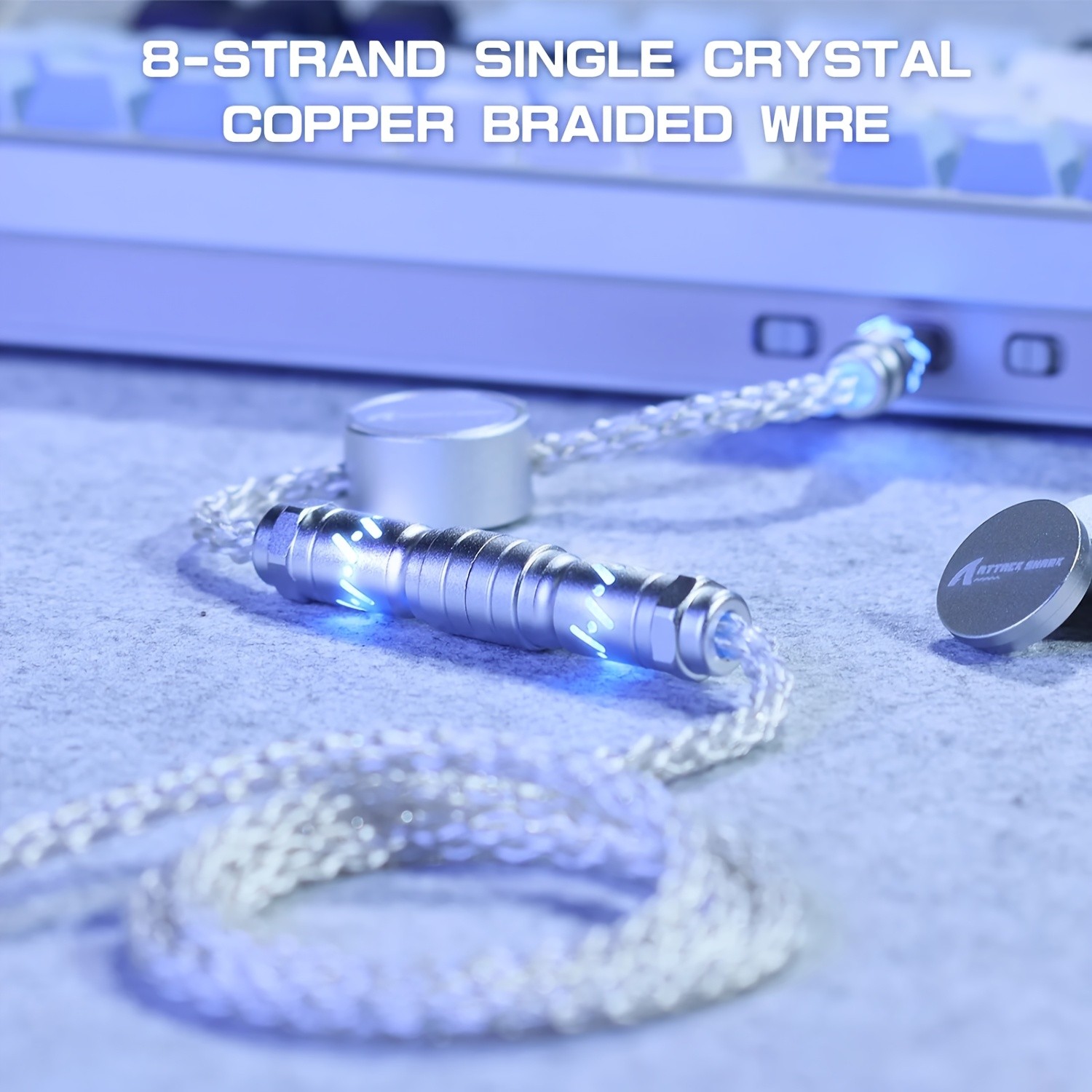 ATTACK SHARK C07 RGB Cable  Magnetic, Smart, and Stylish Power for NZ Setups