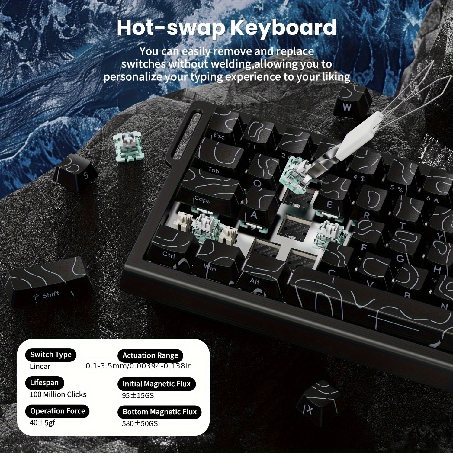 ATTACK SHARK X68 HE 8KHz Rapid Trigger Keyboard  Extreme Speed and Precision for NZ Gamers