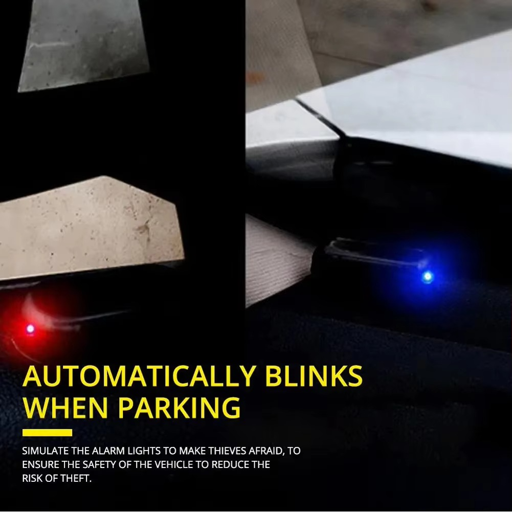 Solar-Powered Dummy Car Alarm Light