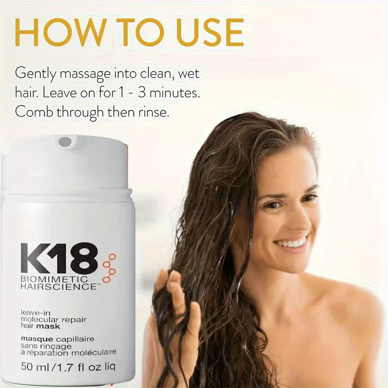 K18 Hair Mask for Dry Hair  Deep Moisture, Salon-Quality Repair in One Simple Step