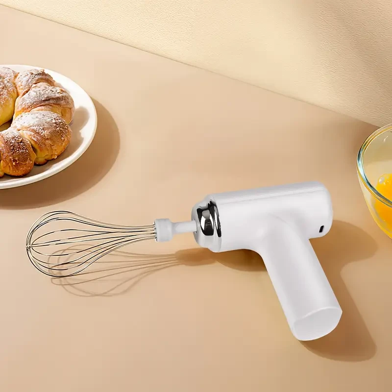 HOTU Handheld Electric Eggbeater & Whisk  Lightweight, Cordless & Effortless Mixing for Every Baker