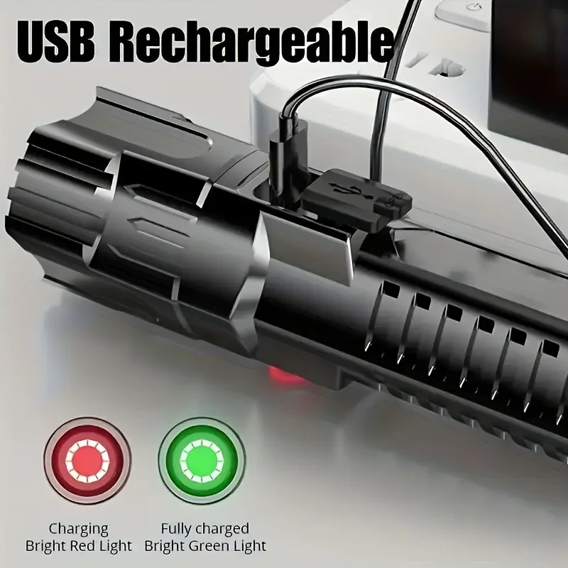 HOTU Ultra-Bright LED Flashlight Rechargeable, High Lumens & Compact Power for Every Situation