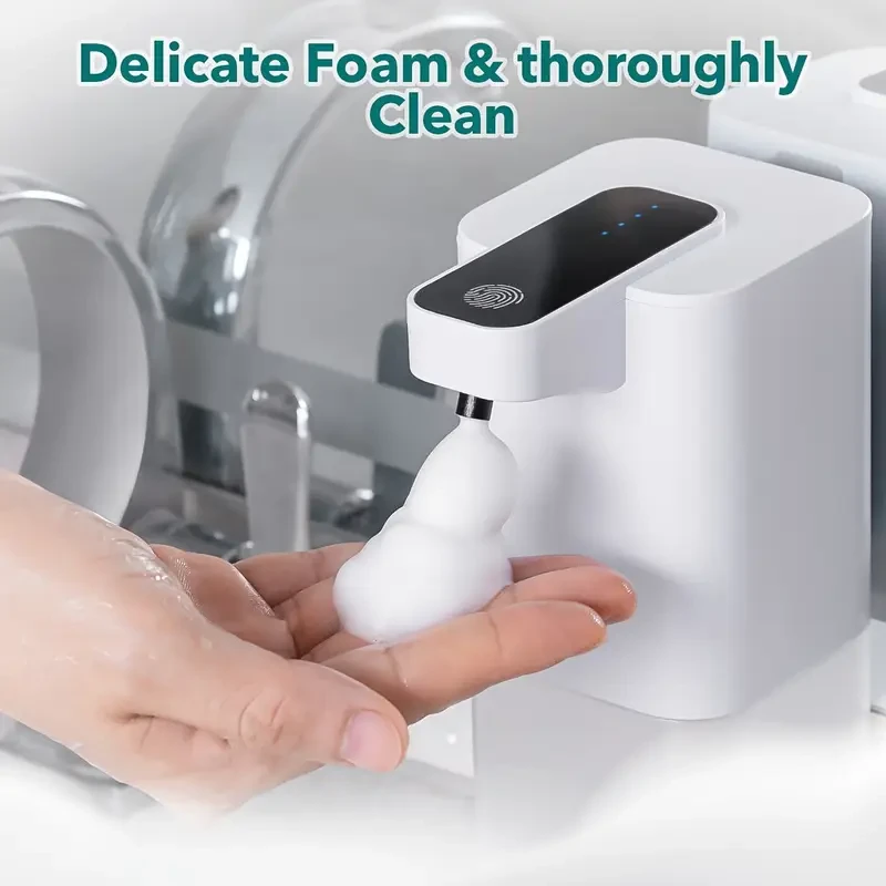 HOTU Automatic Soap Dispenser  Touchless, USB Rechargeable & Hygienic Foaming Soap System
