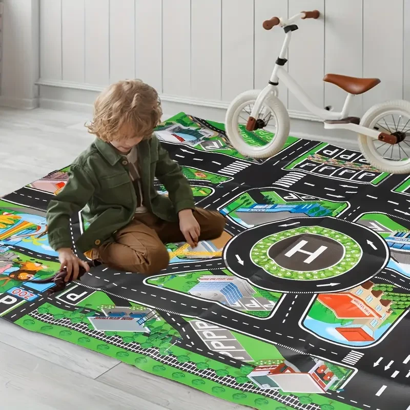 HOTU City Traffic Play Mat  Interactive Road Map for Learning & Fun