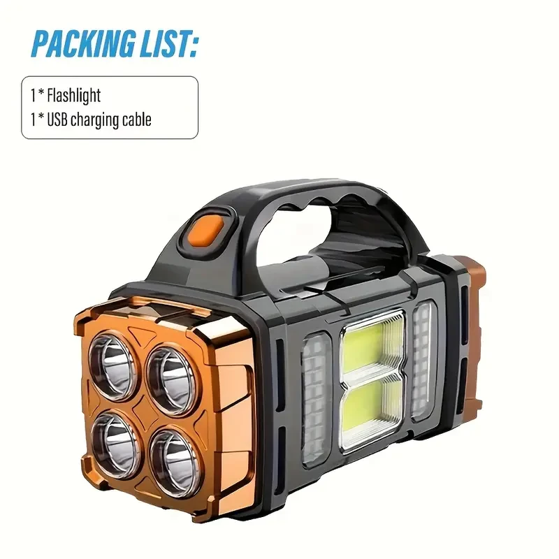 HOTU Solar Portable Light  Multi-Functional USB & Solar Powered LED Work Lamp