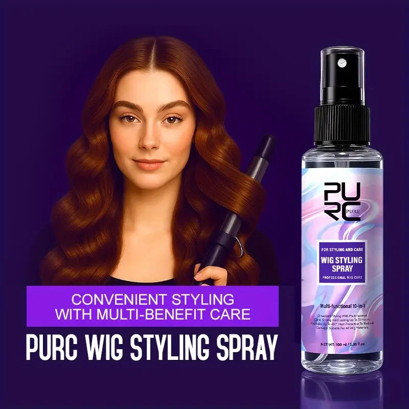 PURC 10-in-1 Wig Care Spray  Detangles, Conditions & Adds Shine