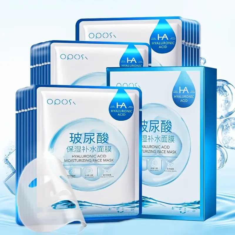 OPOSI Hydroxy Acid Moisturizing Mask  Deep Hydration with Hyaluronic Acid (25ml  10 Sheets)