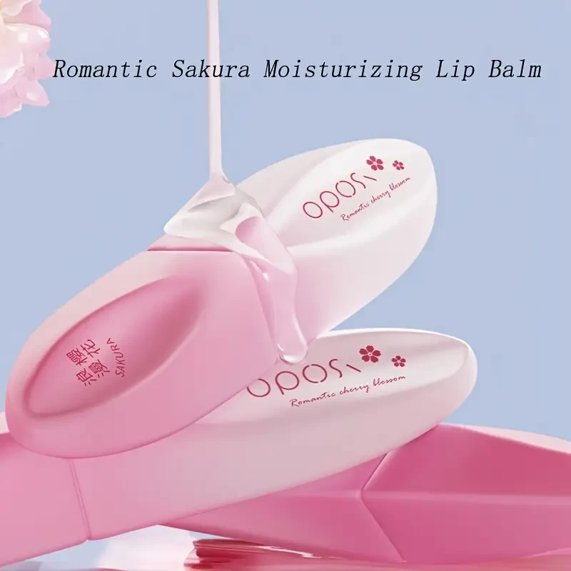 OPOSI Sakura Moisturizing Lip Balm Deep Hydration with Cherry Blossom Nourishment