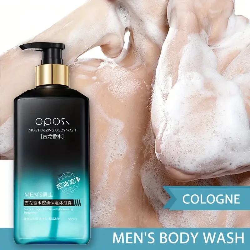 OPOSI Mens Cologne Shower Gel  Deep Cleansing 2-in-1 Shampoo & Body Wash