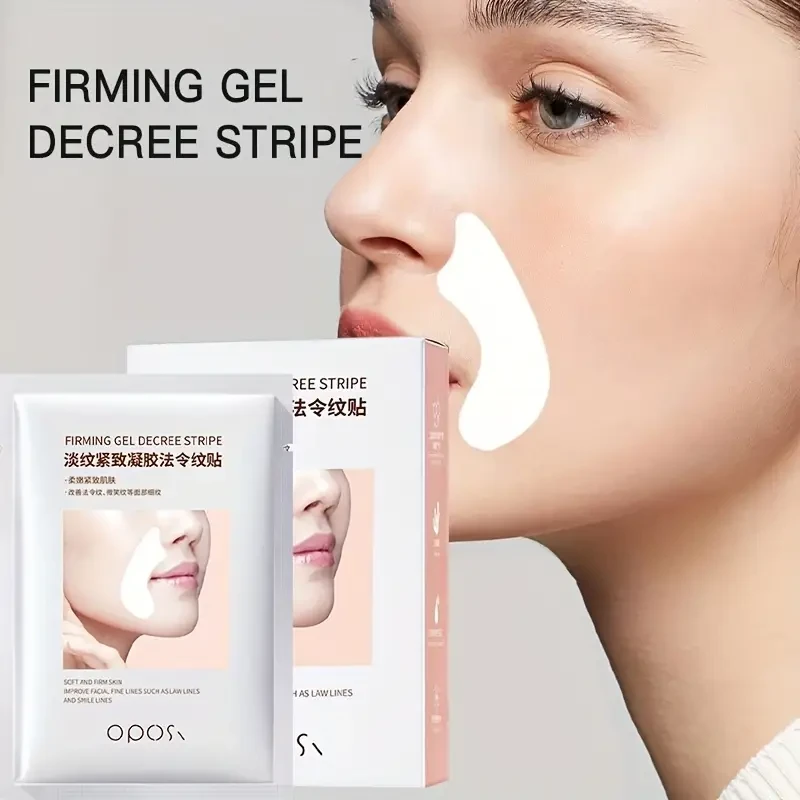 OPOSI Collagen Nasolabial Fold Patches  Lifting, Hydrating & Fine Line-Smoothing Gel Masks (10 Pairs)