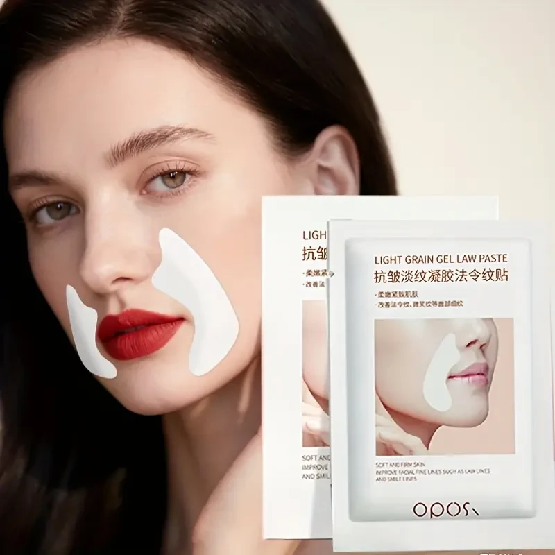 OPOSI Collagen Nasolabial Fold Patches  Lifting, Hydrating & Fine Line-Smoothing Gel Masks (10 Pairs)