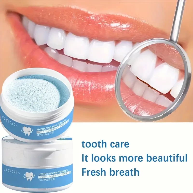 OPOSI Fresh Mint Teeth Whitening Powder  Pearl Powder Deep Cleaning & Daily Brightening Care
