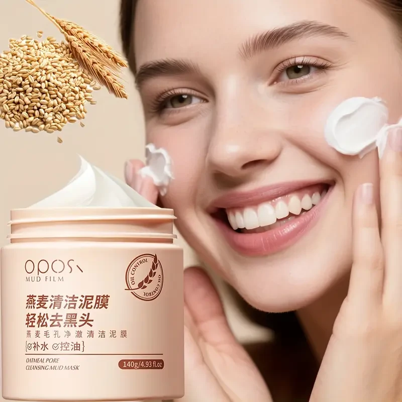 OPOSI Oat Pore Cleansing Mask  Gentle, Alcohol-Free & Deep Moisturising Formula