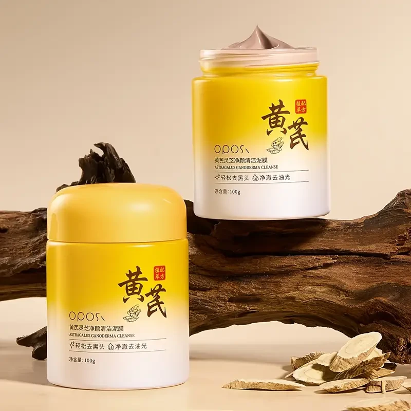 OPOSI Astragalus Reishi Cleansing Mask  Deep Cleansing, Pore Refining & Hydrating Formula