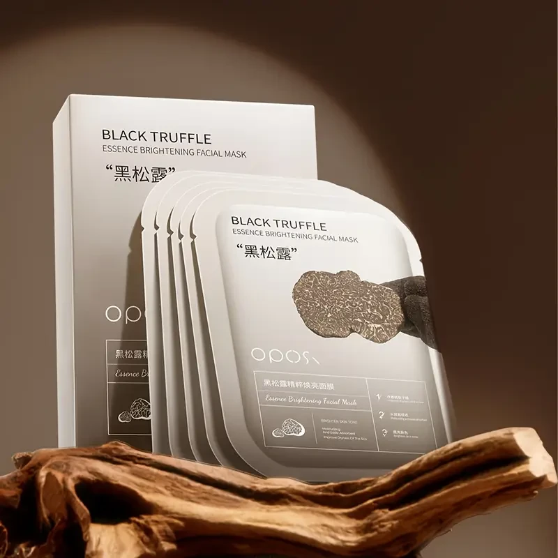 OPOSI Black Truffle Essence Mask  Deep Hydration, Brightening & Gentle Skin Nourishment