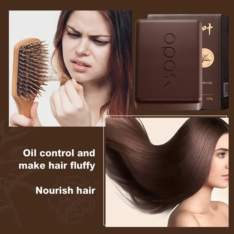 OPOSI Herbal Shampoo Bar  120g Deep Cleansing & Moisturising Solid Shampoo