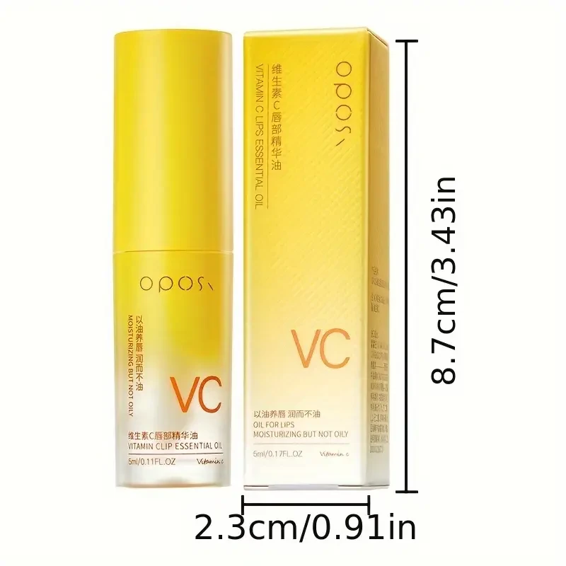OPOSI Vitamin C Lip Essence Oil  Moisturising, Glossy & Nourishing Lip Care