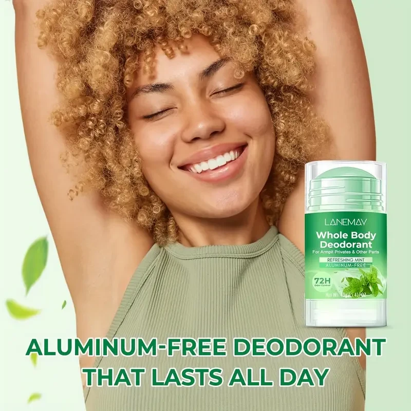 LANEMAY Whole Body Deodorant  72H Freshness with Mint Scent & Gentle Skin Care