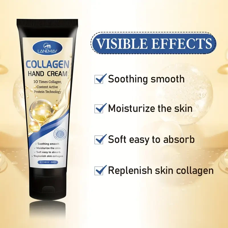 LANEMAY Collagen & Hyaluronic Acid Hand Cream  Intense Hydration & Elasticity Boost