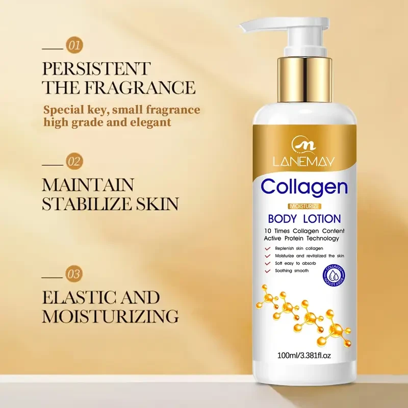 LANEMAY Collagen Moisturize Body Lotion  Lightweight, Hydrating & Non-Greasy Care
