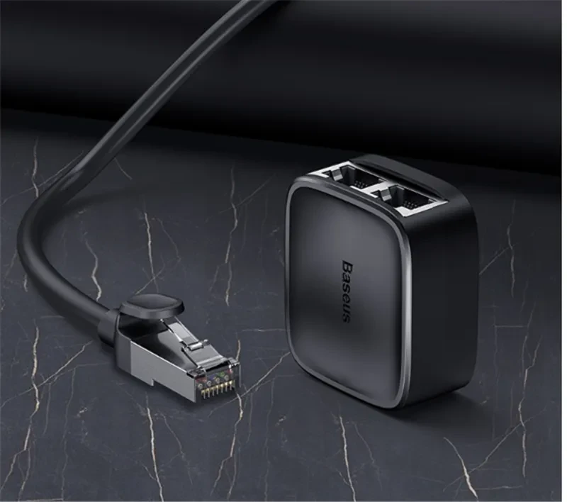 Fast Speed One-to-two Network 2-port Ethernet Shunt Hub Splitter