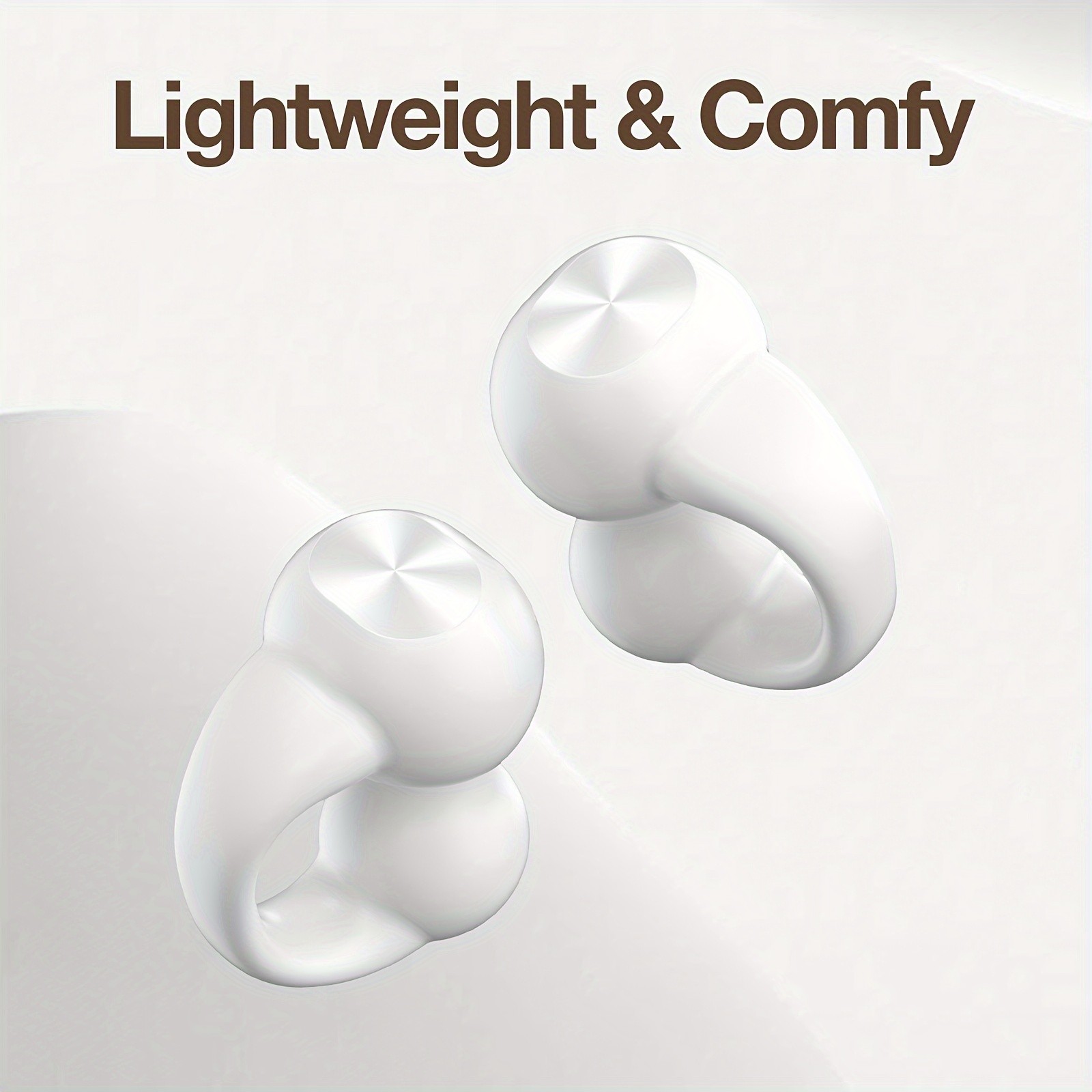 GENAI J01 Wireless Earbuds  Open-Ear Clip Headphones with Touch Volume Control