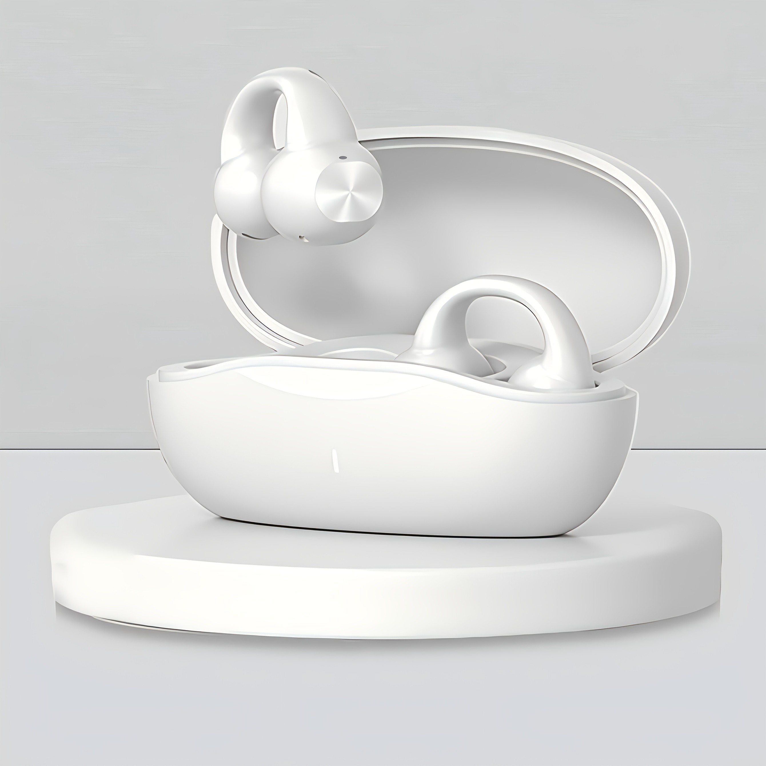 GENAI J01 Wireless Earbuds  Open-Ear Clip Headphones with Touch Volume Control