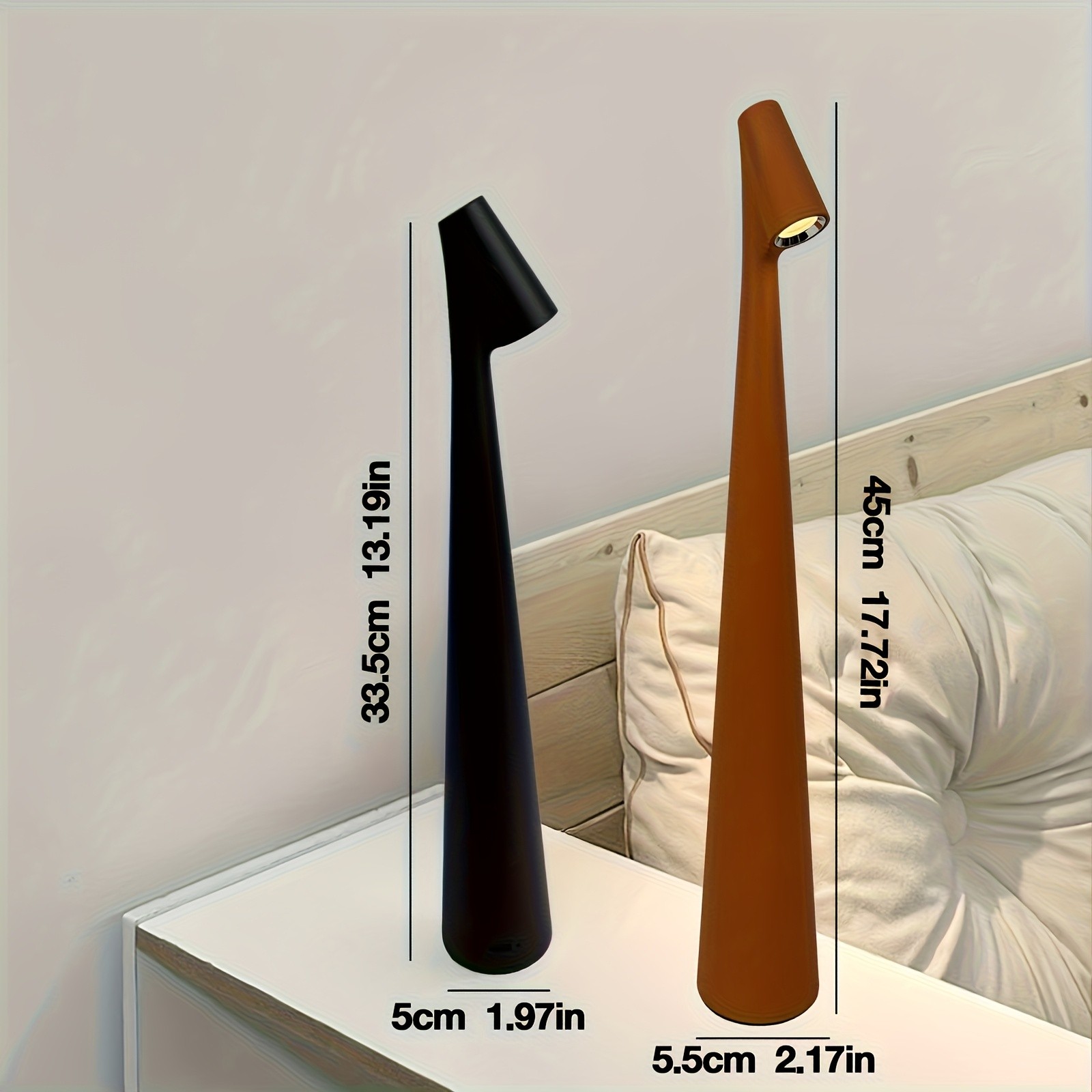 GENAI Rechargeable Cordless LED Desk Lamp  Portable, Modern & Effortlessly Bright Anywhere