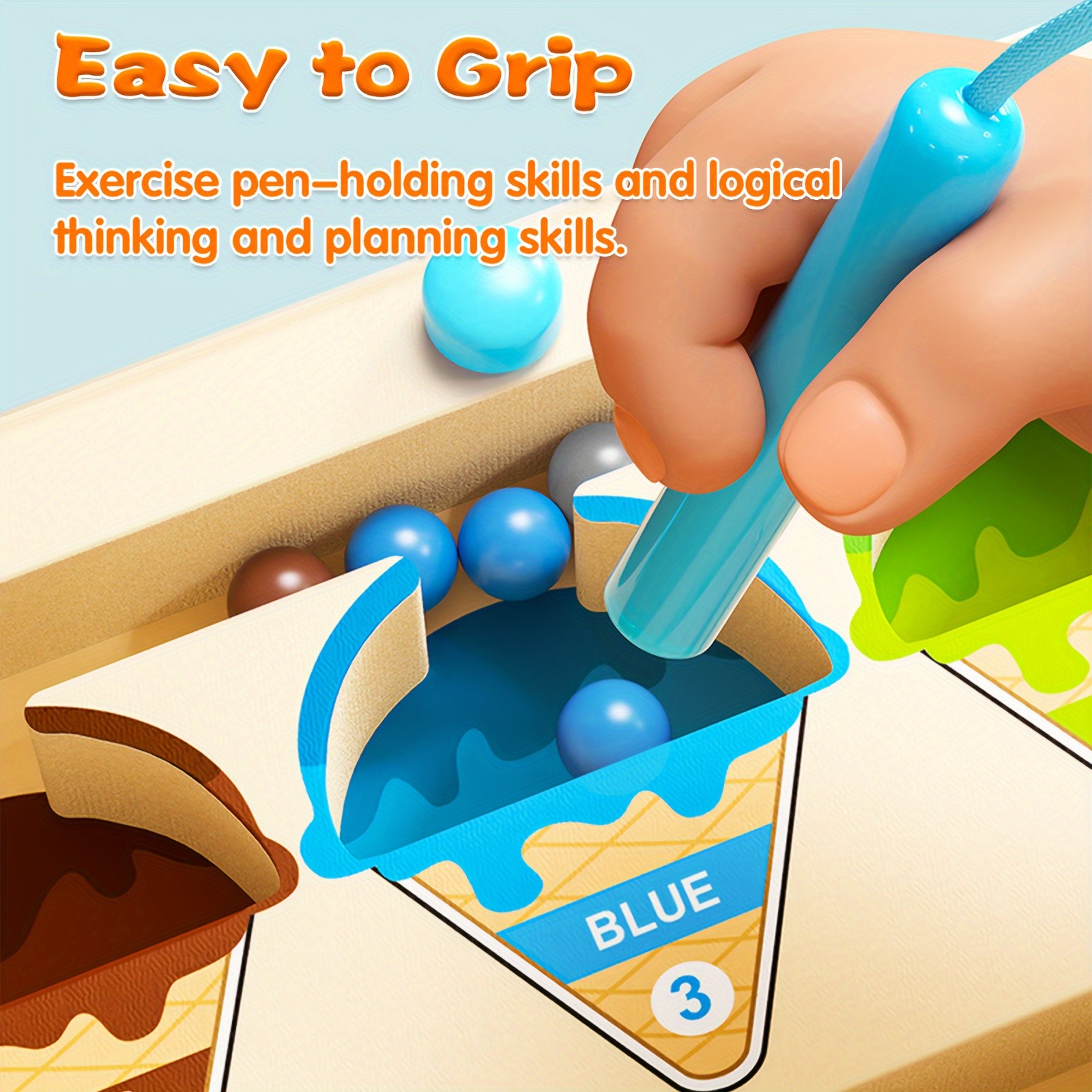 GENAI Wooden Magnetic Colour & Number Maze Puzzle Board  A Fun Learning Adventure for Curious Minds